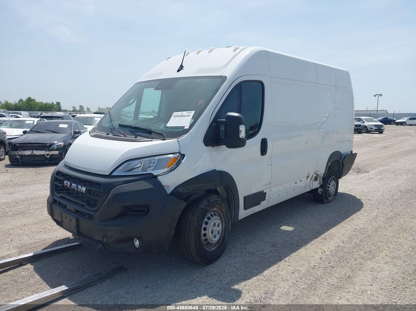 Vin: 3c6lrvcg3te151491, lot: 46179258, ram promaster 2500 tradesman high roof 136 wb w/pass seat 20262