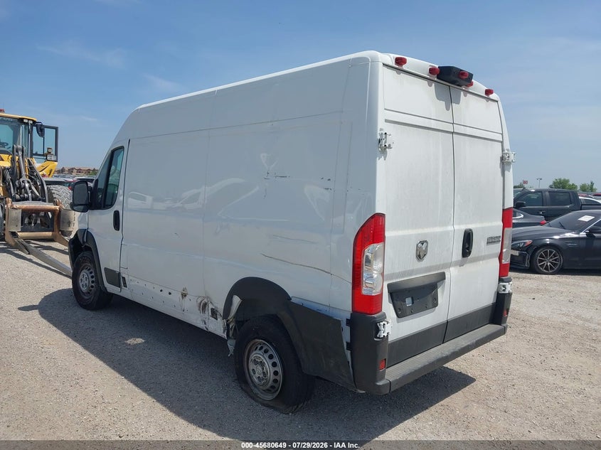 Vin: 3c6lrvcg3te151491, lot: 46179258, ram promaster 2500 tradesman high roof 136 wb w/pass seat 20263
