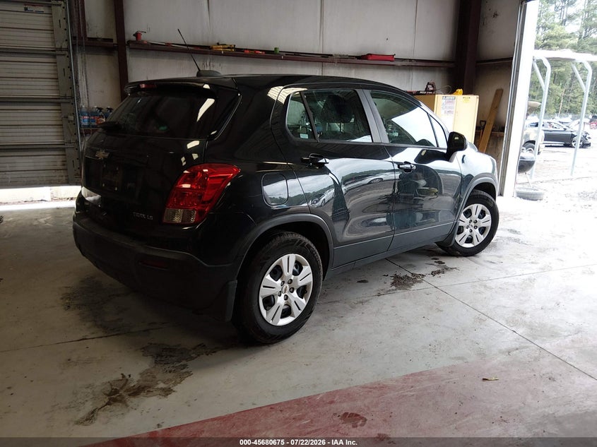 Vin: kl7cjksb2fb082585, lot: 46179284, chevrolet trax 1ls 20154
