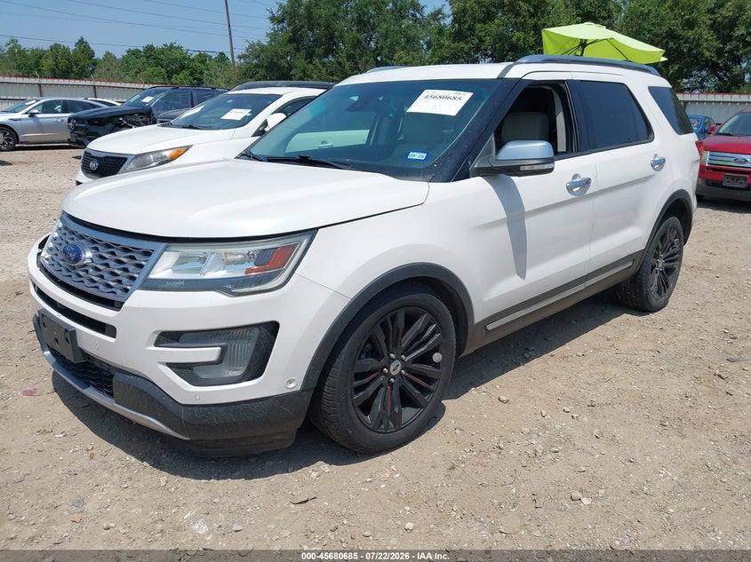 Vin: 1fm5k8ht3hga01607, lot: 46179294, ford explorer platinum 20172