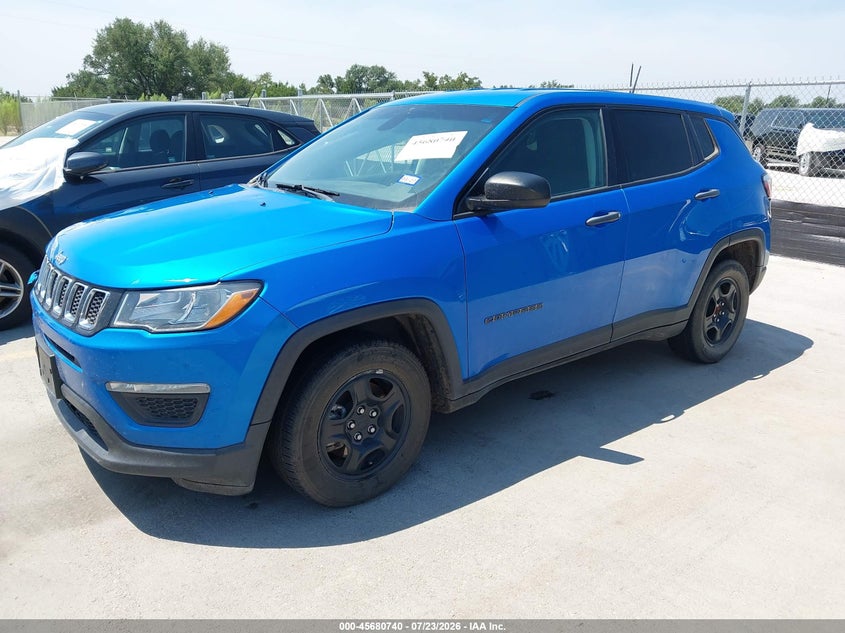 Vin: 3c4njcab5mt581038, lot: 46179349, jeep compass sport fwd 20212