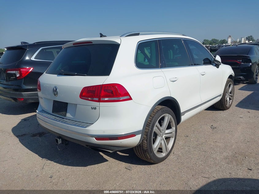 Vin: wvgef9bp5gd005356, lot: 46179360, volkswagen touareg vr6 executive 20164