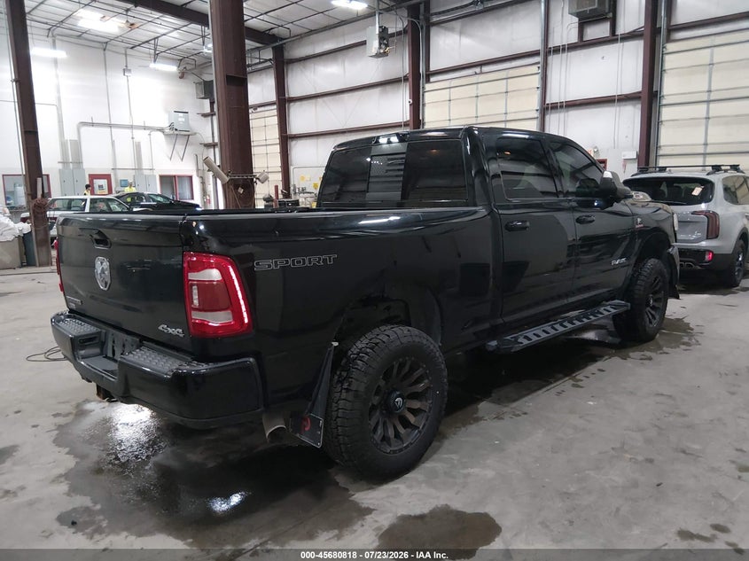 Vin: 3c6ur5dl9mg621044, lot: 46179427, ram 2500 big horn  4x4 6'4 box 20214
