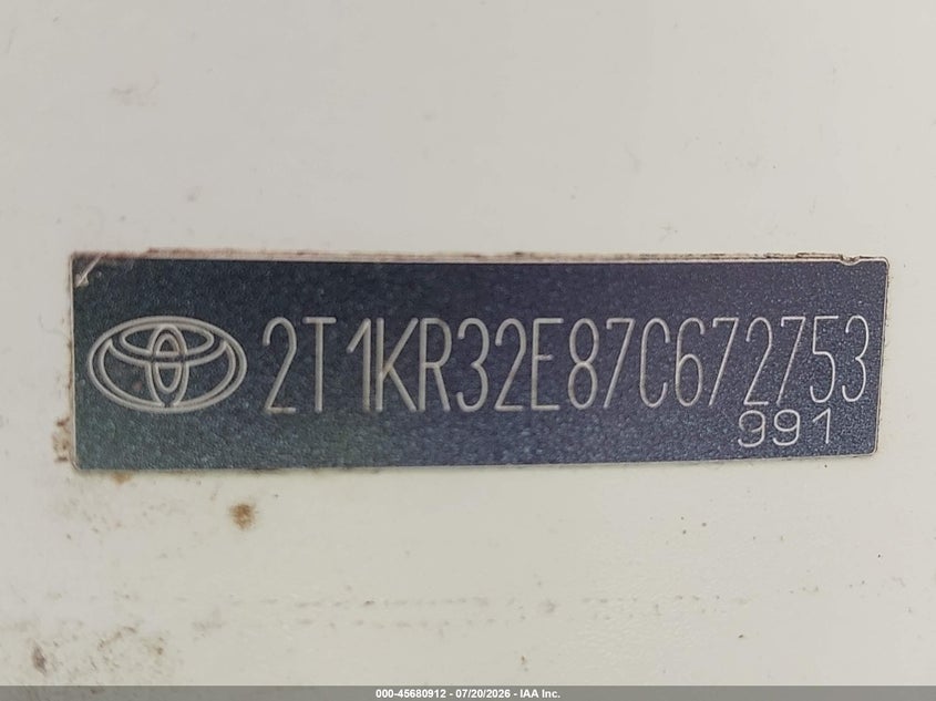 2005 Toyota Matrix VIN: 2T1KR32E35C402987 Lot: 45680912