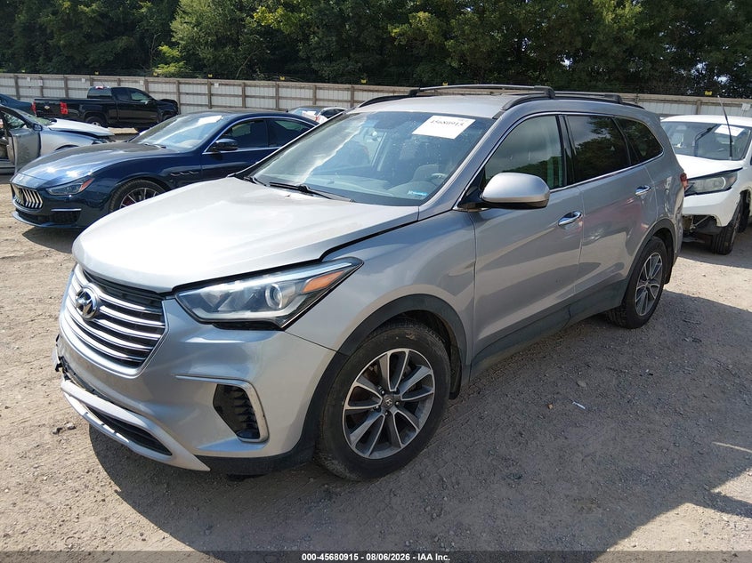 Vin: km8sm4hf8ju286229, lot: 46179524, hyundai santa fe se 20182