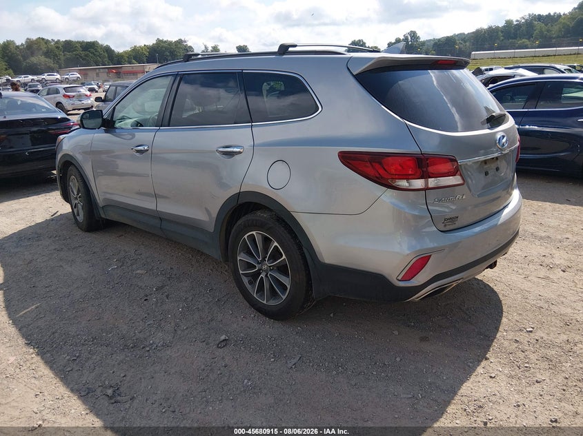 Vin: km8sm4hf8ju286229, lot: 46179524, hyundai santa fe se 20183