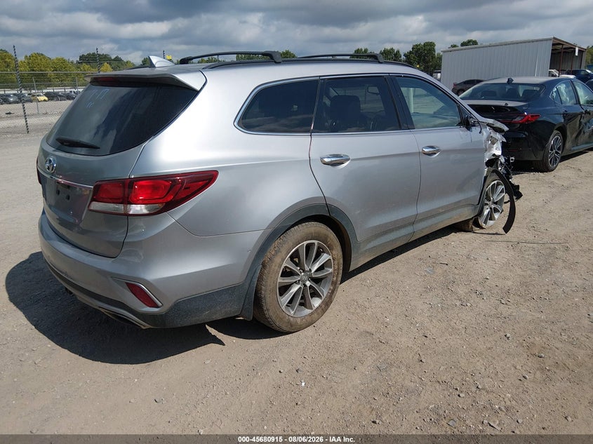 Vin: km8sm4hf8ju286229, lot: 46179524, hyundai santa fe se 20184