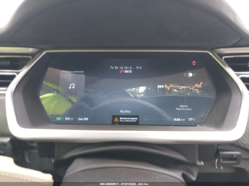 2013 Tesla Model S Performance VIN: 5YJSA1CP8DFP09903 Lot: 45680917