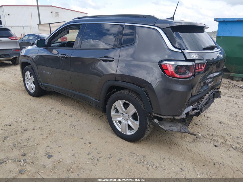 2022 Jeep Compass Latitude Fwd VIN: 3C4NJCBB3NT138385 Lot: 45680928