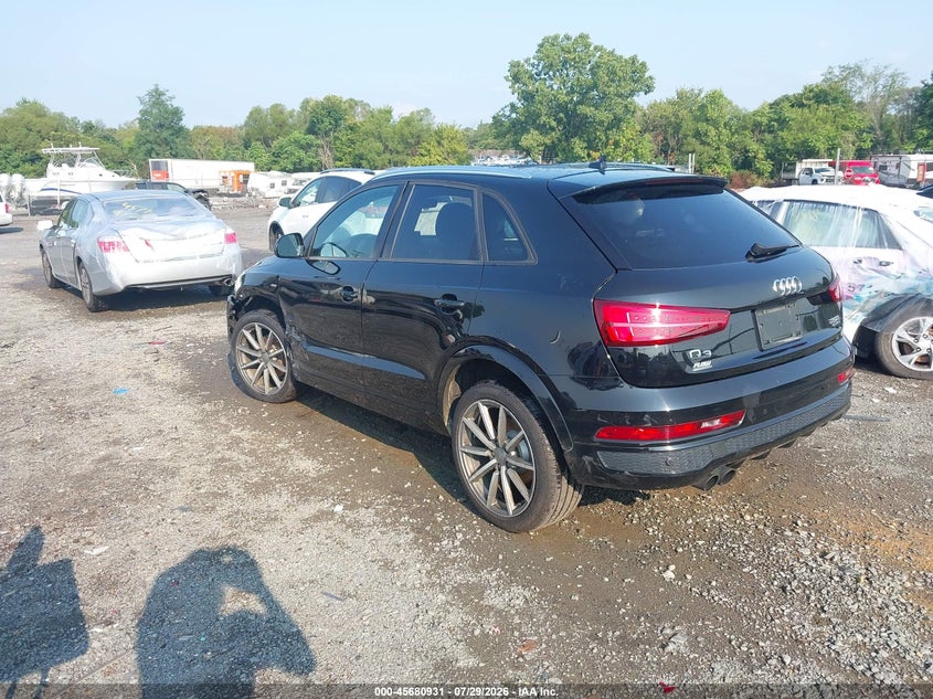Vin: wa1eccfs1jr031000, lot: 46179540, audi q3 2.0t premium/2.0t sport premium 20183