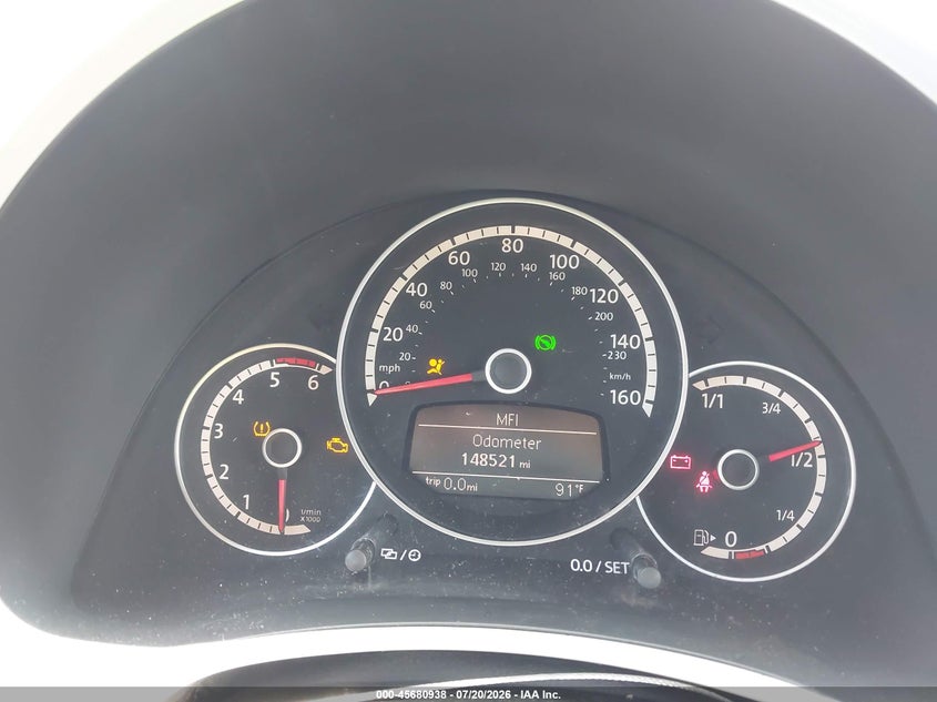 2013 Volkswagen Beetle 2.0L Tdi VIN: 3VWJL7AT3DM675788 Lot: 45680938