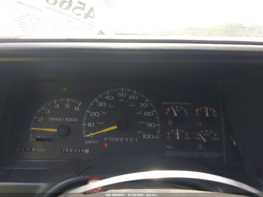 1998 GMC Sierra 1500 Sl Wideside VIN: 2GTEK19R1W1509535 Lot: 45680957