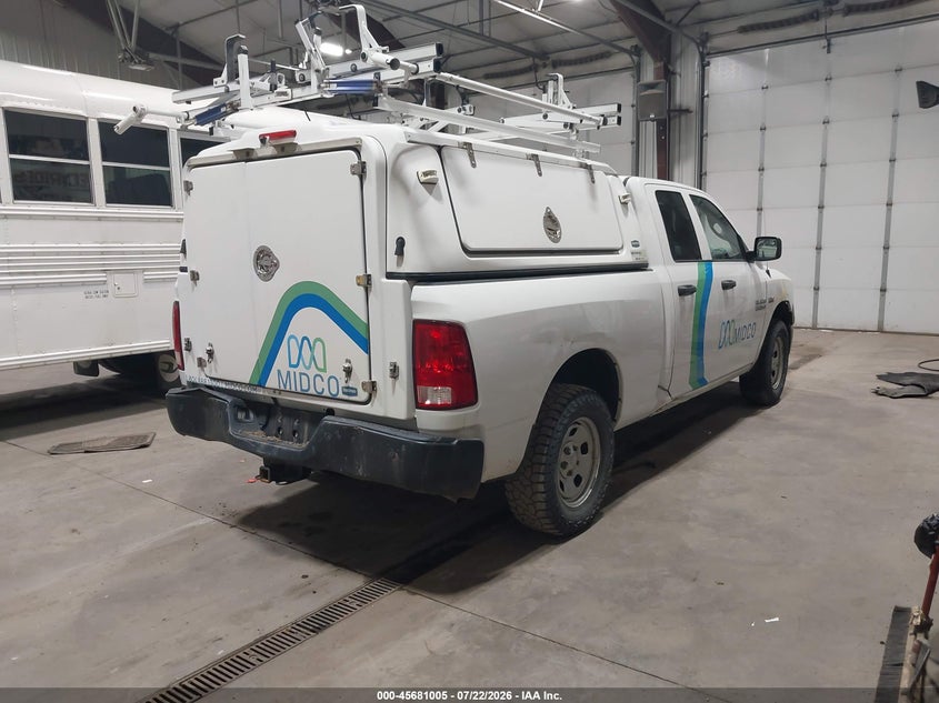 Vin: 1c6rr7ft6hs753529, lot: 46179614, ram 1500 tradesman  4x4 6'4 box 20174