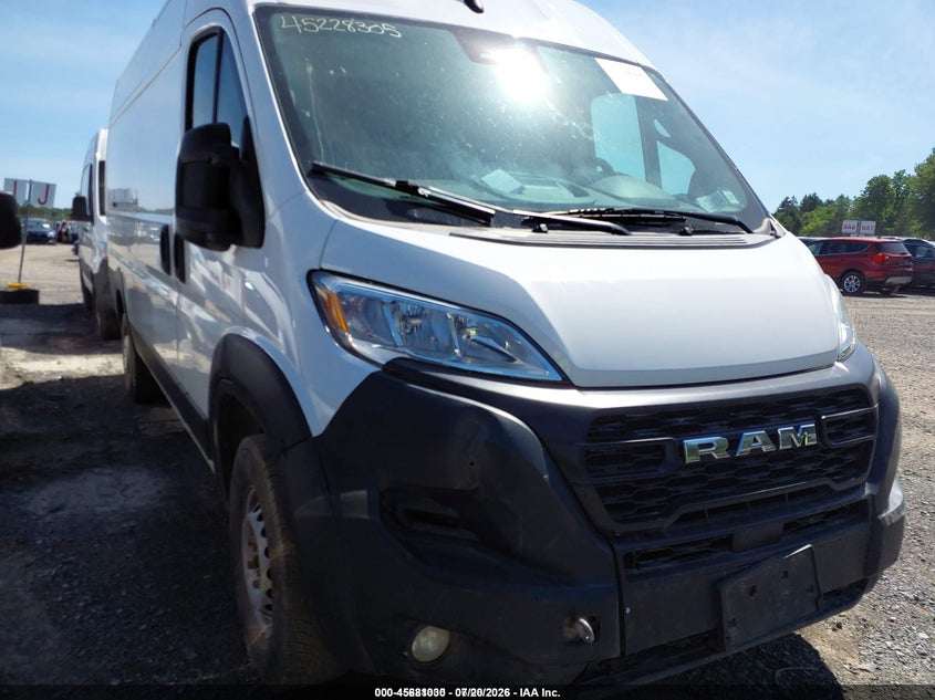 Vin: 3c6mrvjg4se517707, lot: 46179639, ram promaster 3500 cargo van tradesman high roof 159 wb ext 2025 img_1