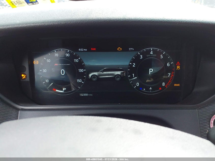 2019 Land Rover Range Rover Velar P250 R-Dynamic Se VIN: SALYL2EX0KA795438 Lot: 45681045