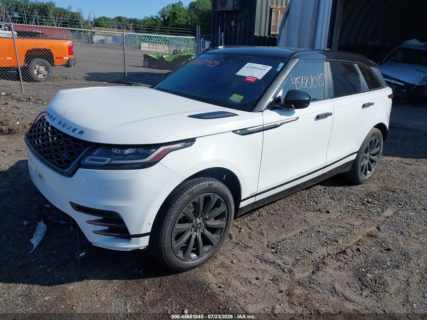 Vin: salyl2ex0ka795438, lot: 46179654, land rover range rover velar p250 r-dynamic se 20192