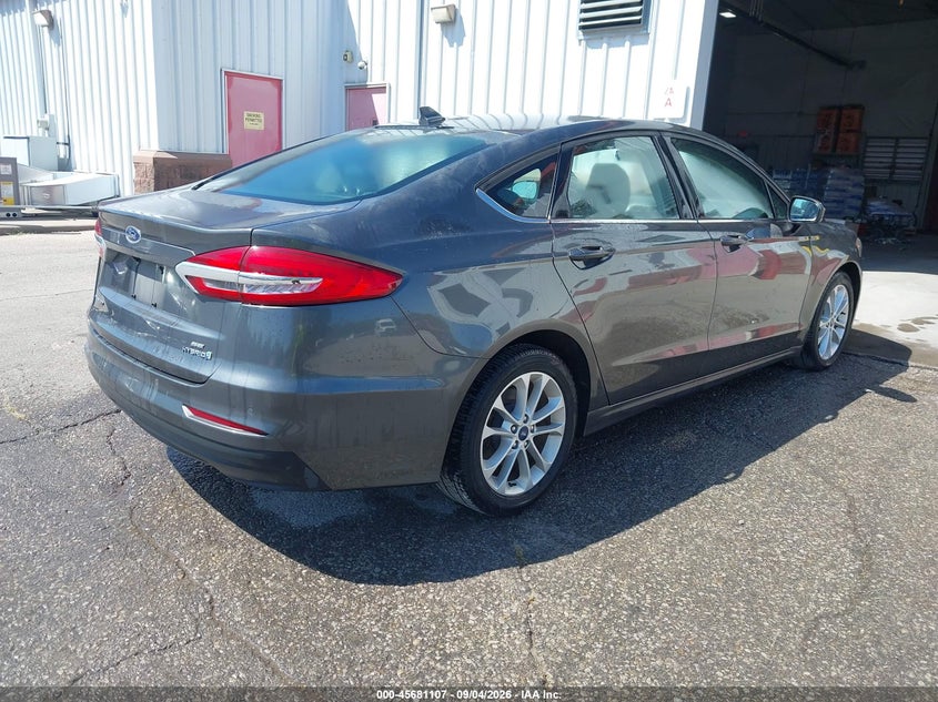 Vin: 3fa6p0lu9kr274164, lot: 46179716, ford fusion hybrid se 20194