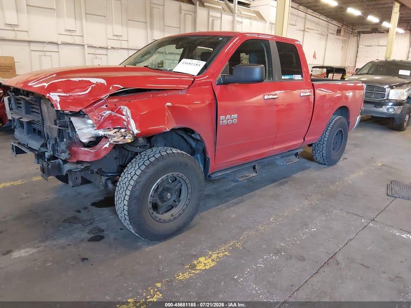 Vin: 1c6rr7gg0js300904, lot: 46179794, ram 1500 slt  4x4 6'4 box 20182