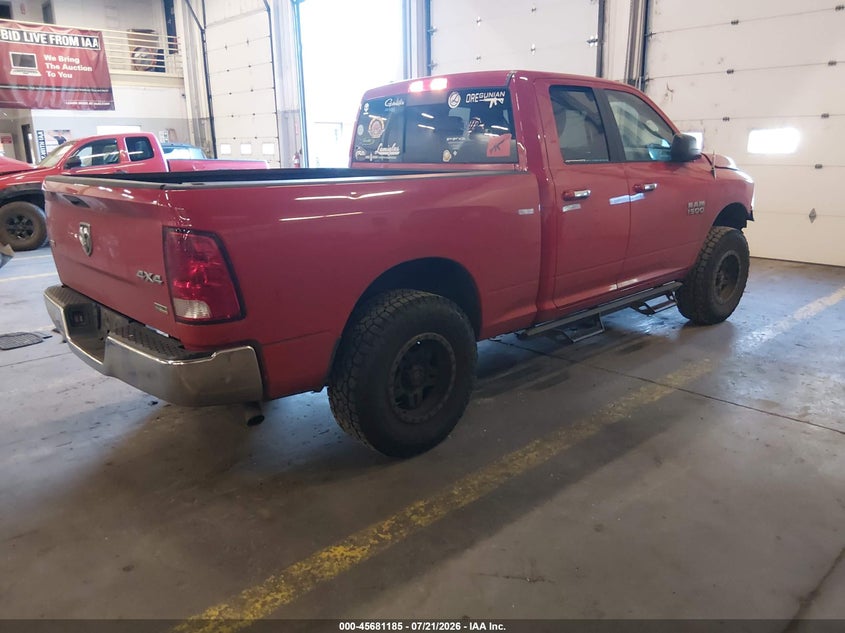 Vin: 1c6rr7gg0js300904, lot: 46179794, ram 1500 slt  4x4 6'4 box 20184