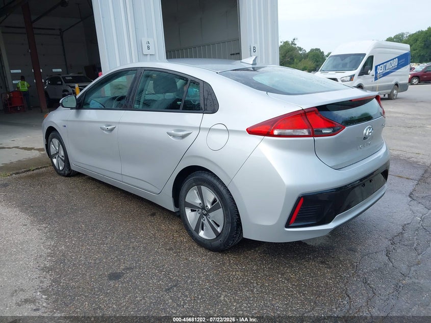 Vin: kmhc65lc9ku106887, lot: 46179811, hyundai ioniq hybrid blue 20193
