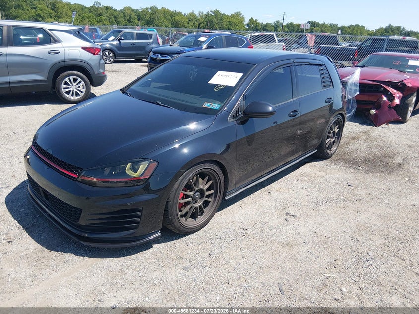 Vin: 3vw4t7au6fm103459, lot: 46179843, volkswagen golf gti 2.0t se 4-door 20152