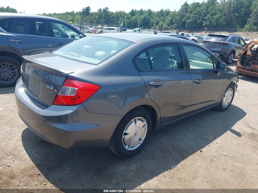 2012 HONDA CIVIC auction photo 4