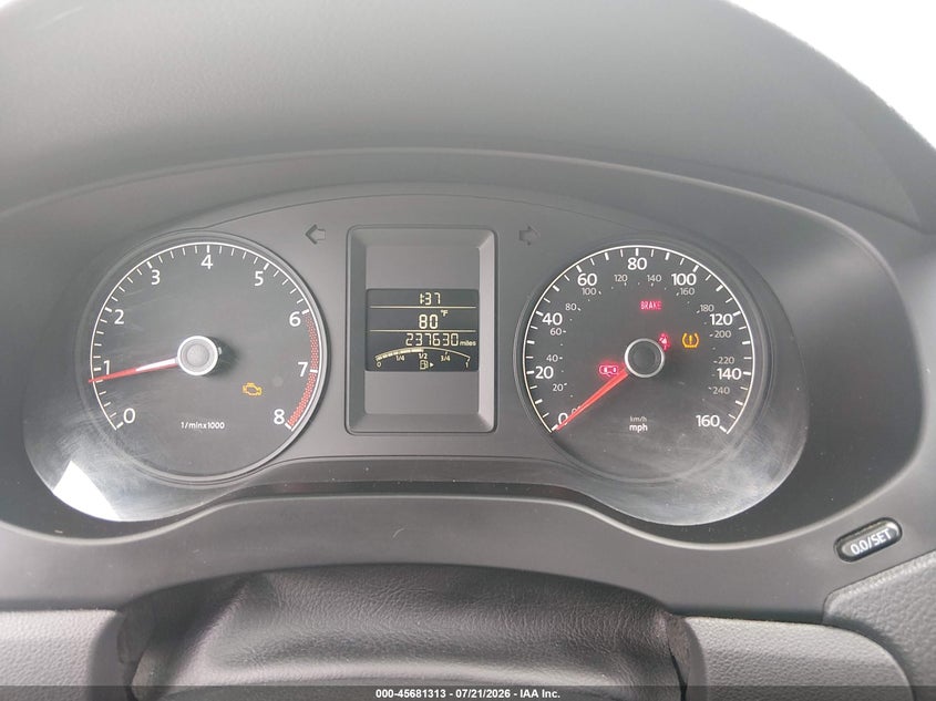 2011 Volkswagen Jetta 2.5L Sel VIN: 3VWGX7AJXBM300491 Lot: 45681313