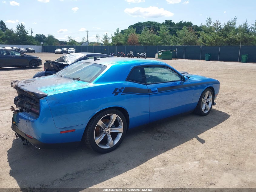 Vin: 2c3cdzbt1gh168334, lot: 46179958, dodge challenger r/t plus shaker 20164