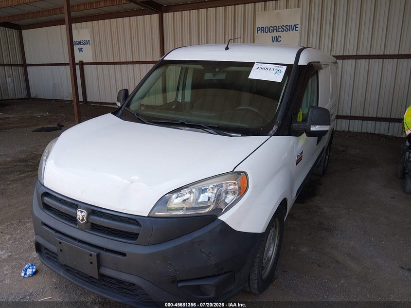 Vin: zfberfat8f6a28048, lot: 46179965, ram promaster city tradesman 20152