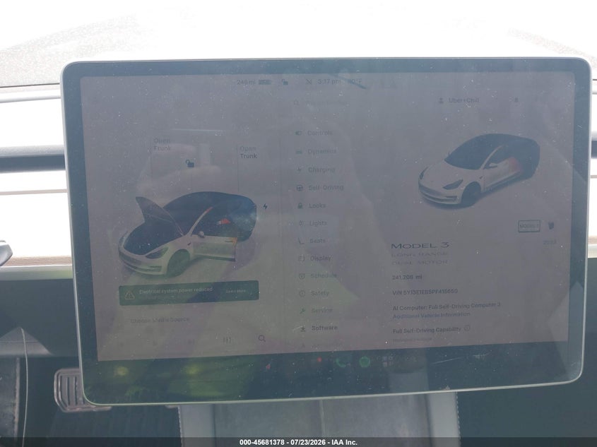 2023 TESLA MODEL 3 auction photo 7