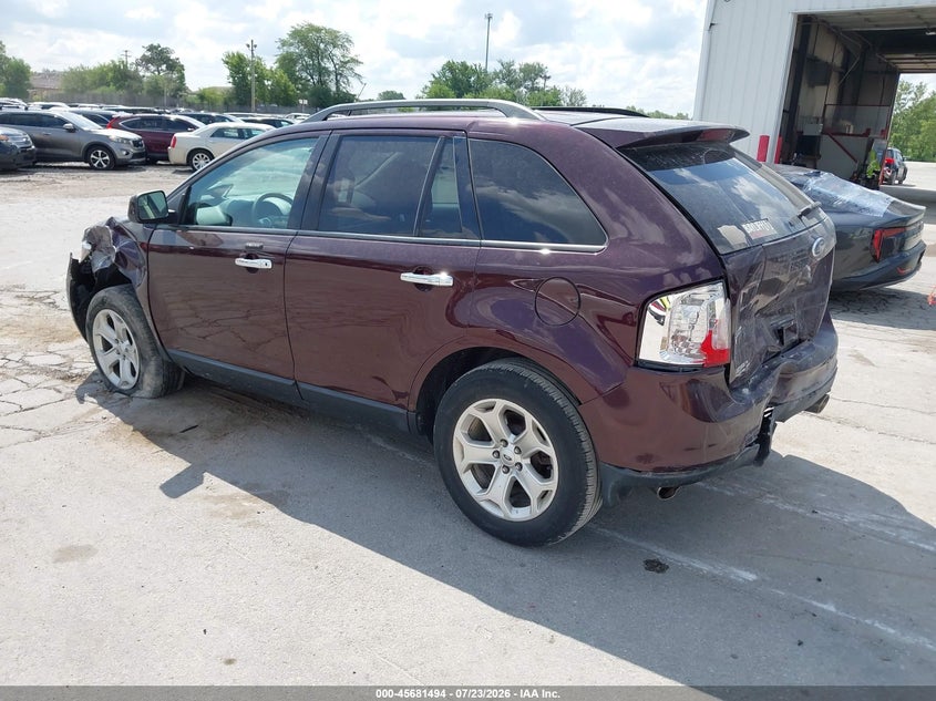 Vin: 2fmdk3jc6bba12074, lot: 46180104, ford edge sel 20113