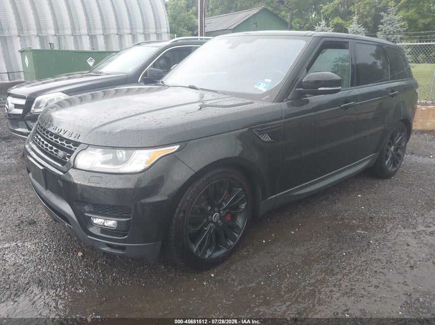 Vin: salwr2ef1ga105510, lot: 46180121, land rover range rover sport 5.0l v8 supercharged/5.0l v8 supercharged dynamic 20162