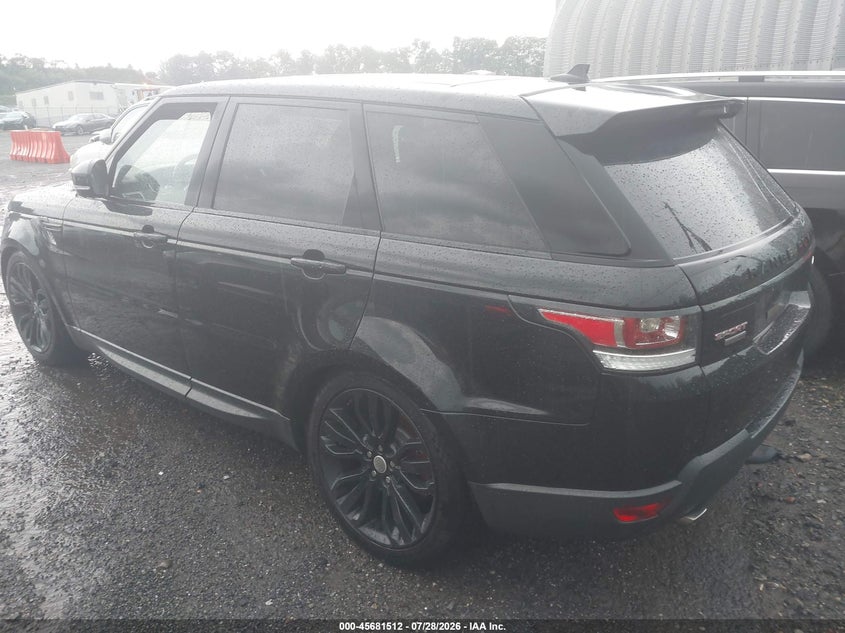 Vin: salwr2ef1ga105510, lot: 46180121, land rover range rover sport 5.0l v8 supercharged/5.0l v8 supercharged dynamic 20163