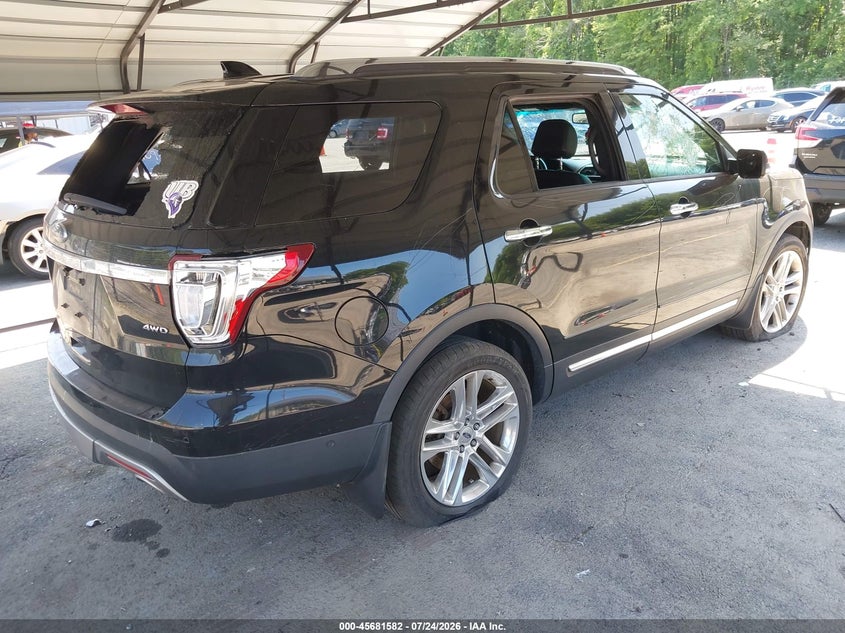 Vin: 1fm5k8f84ggb49231, lot: 46180190, ford explorer limited 20164