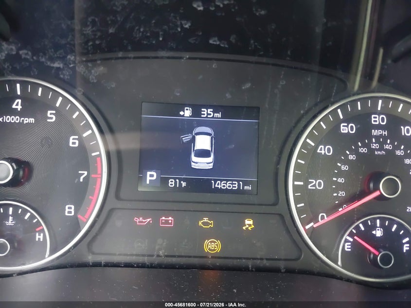 2019 Kia Optima Lx VIN: 5XXGT4L39KG355513 Lot: 45681600