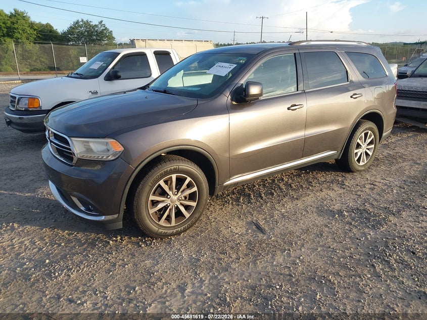 Vin: 1c4rdjdg3gc455782, lot: 46180228, dodge durango limited 20162
