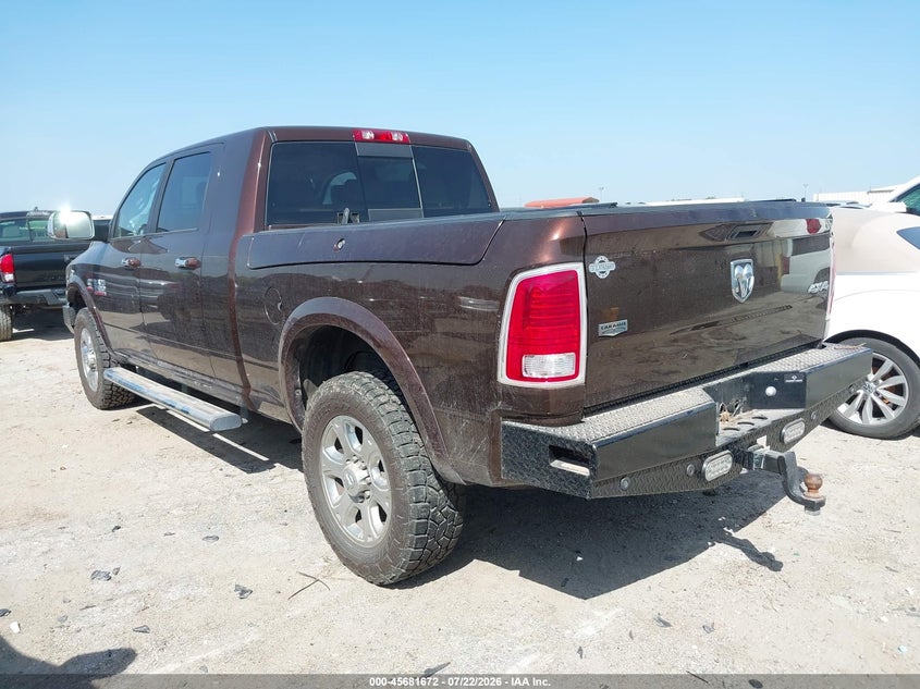 Vin: 3c6ur5nl0fg563309, lot: 46180281, ram 2500 laramie 20153