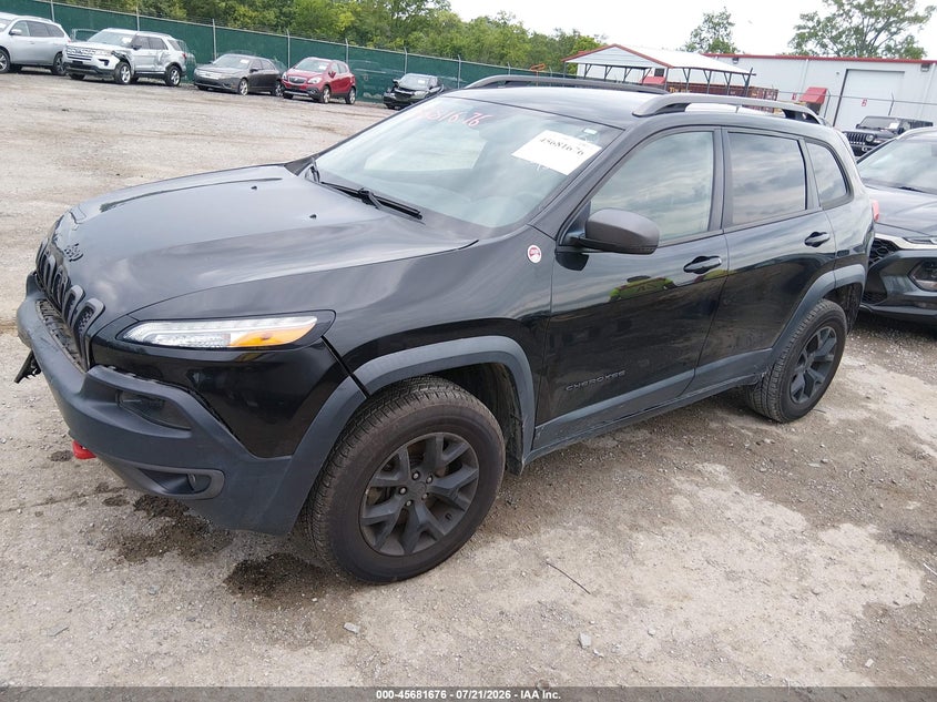 2016 Jeep Cherokee, Удар спереди, IAAI, VIN 1C4PJMBS9GW154232 — фото 2