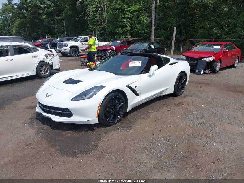 Vin: 1g1yb2d7xj5103522, lot: 46180319, chevrolet corvette stingray 20182