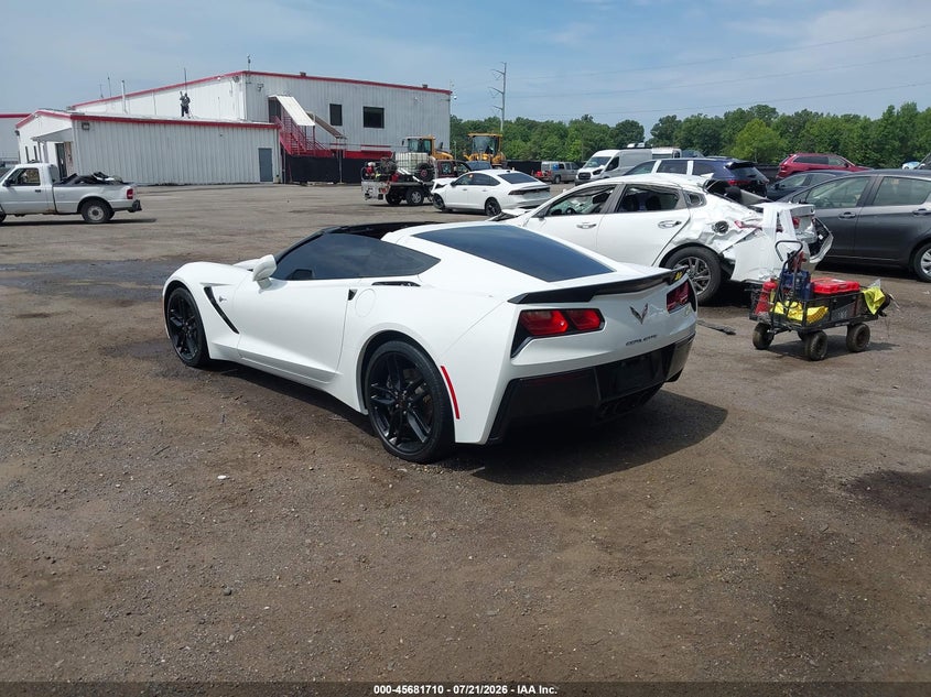 Vin: 1g1yb2d7xj5103522, lot: 46180319, chevrolet corvette stingray 20183