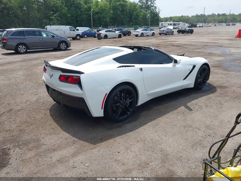Vin: 1g1yb2d7xj5103522, lot: 46180319, chevrolet corvette stingray 20184