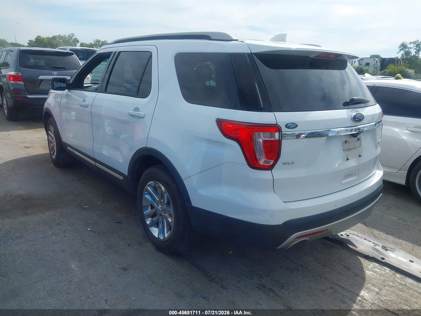 Vin: 1fm5k7d84ggb35035, lot: 46180320, ford explorer xlt 20163