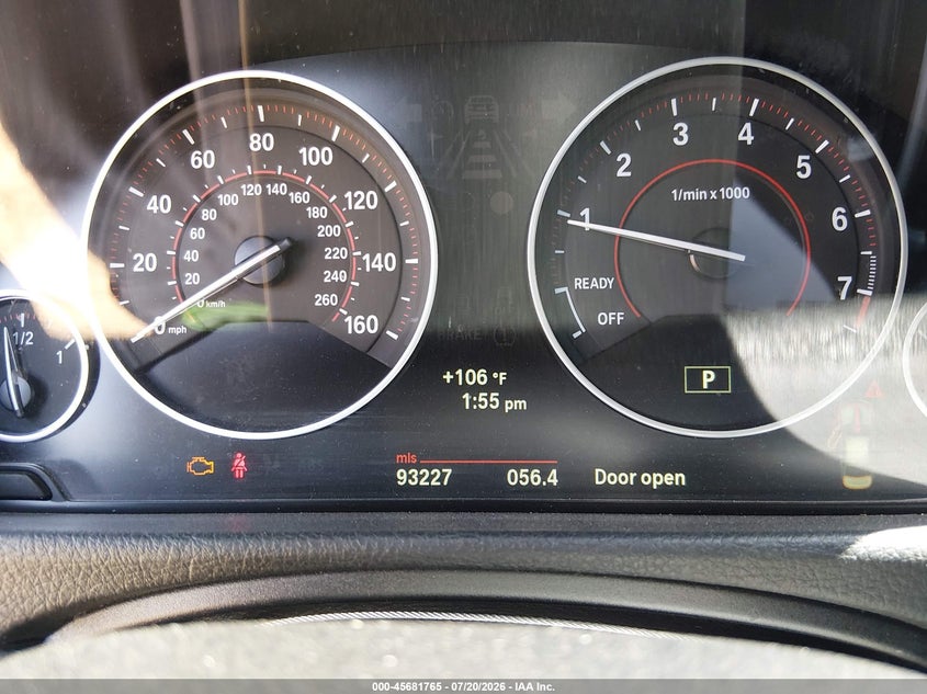 2013 BMW 335I VIN: WBA3A9G59DNP37266 Lot: 45681765