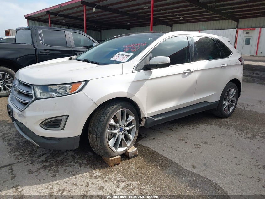 Vin: 2fmpk3k81gbb51804, lot: 46180516, ford edge titanium 20162