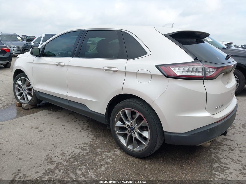 Vin: 2fmpk3k81gbb51804, lot: 46180516, ford edge titanium 20163