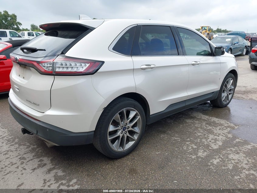 Vin: 2fmpk3k81gbb51804, lot: 46180516, ford edge titanium 20164