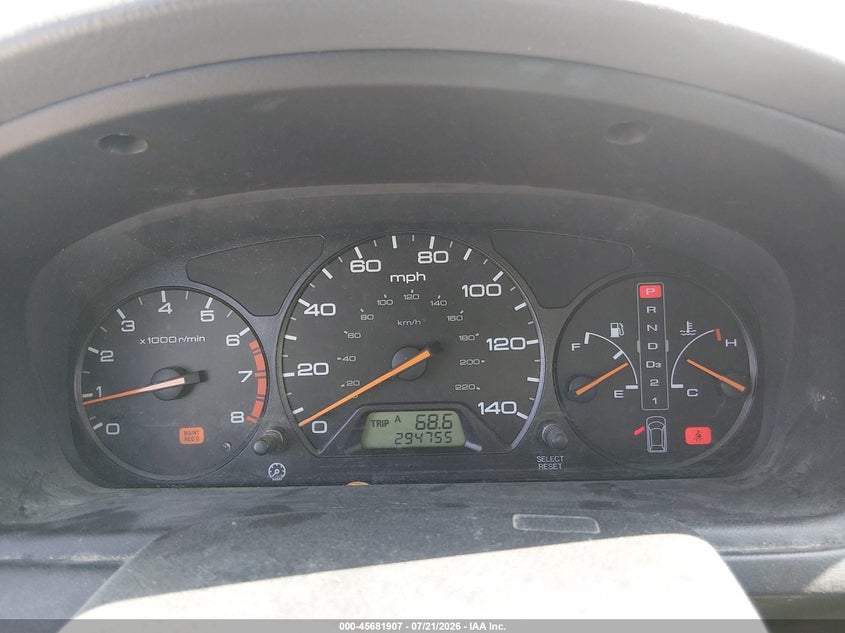 2002 Honda Odyssey Ex VIN: 5FNRL18642B033911 Lot: 45681907