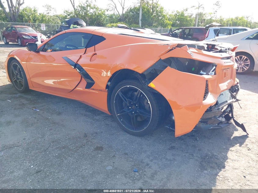 Vin: 1g1yc2d42n5103247, lot: 46180540, chevrolet corvette stingray rwd  3lt 20223