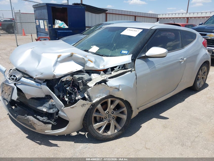 Vin: kmhtc6ad5gu252690, lot: 46180626, hyundai veloster 20162