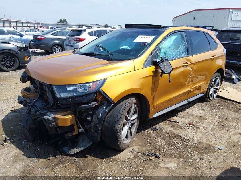 Vin: 2fmtk4ap5fbb50053, lot: 46180700, ford edge sport 20152